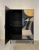 The Grey Bossa Armoire Mix Media Art Doors | Wardrobe in Storage by Morgan Clayhall