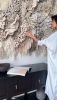Custom Coral Textile Wall Sculpture Large Fiber Art - SHORE | Tapestry in Wall Hangings by Anna Baranova Art. Item composed of cotton and fiber in contemporary or modern style