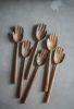 Walnut Wood 2-piece Salad Serving Set | Fork in Utensils by Creating Comfort Lab. Item composed of walnut