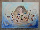 Cosechando sueños | Oil And Acrylic Painting in Paintings by Elena Parau. Item composed of paper compatible with boho and contemporary style