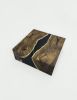 Waterfall Coffee Table - Epoxy Coffee Table - Black Epoxy | Tables by Tinella Collection. Item made of wood works with contemporary & art deco style