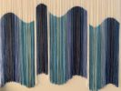 AURORA IRIS Wall Hanging - Hand Dyed Fiber Art | Tapestry in Wall Hangings by Wallflowers Hanging Art. Item composed of oak wood and wool in mid century modern or contemporary style