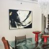 The Beginning is Always Today - black, white, gold abstract | Oil And Acrylic Painting in Paintings by Lynette Melnyk. Item composed of canvas and synthetic