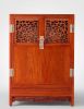 Ming Dynasty Style East Asian Dragon Lattice Wine Cabinet 3 | Storage by Dynasty Artisan. Item composed of wood compatible with minimalism and contemporary style