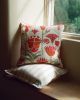 Lotus Cushion Cover | Pillows by Jessie de Salis. Item composed of linen compatible with boho and mid century modern style