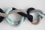 Rope Sculpture, Wall Hanging, Knot Wall Art, Gallery Wall | Wall Sculpture in Wall Hangings by Freefille. Item made of cotton works with mid century modern & coastal style