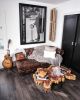 Carob "Rorschach" Coffee Table | Tables by Lumberlust Designs | West Culver Street in Phoenix. Item composed of walnut and steel