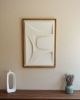 No. 105 Japandi Plaster Wall Relief - Scandinavian Decor | Wall Sculpture in Wall Hangings by Joseph A