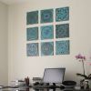 9 Tiles large wall art installation | Tiles by GVEGA. Item composed of ceramic in boho or mediterranean style