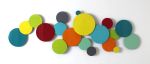 "Jubilance" Glass and Metal Wall Sculpture | Wall Hangings by Karo Studios. Item made of metal & glass