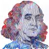Benjamin FRANKLIN Forever | Oil And Acrylic Painting in Paintings by Virginie SCHROEDER. Item composed of canvas in boho or minimalism style