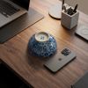 Hand-Painted Wood-Fired Blue and White Porcelain Tea Cup | Decorative Bowl in Decorative Objects by Dynasty Artisan. Item made of ceramic works with eclectic & maximalism & asian style