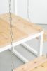 White 4-Seater SwingTable Cedar | Picnic Table in Tables by SwingTables. Item made of wood with steel