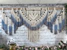 Large Macrame Wall Hanging with Dip Dyed Fringe | Wall Hangings by Desert Indulgence. Item composed of cotton