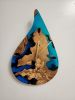 Resin River Wood Art Clock Wall Art | Decorative Objects by Carlberg Design