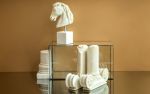 Small Horse Head Bust Made with Compressed Marble Powder | Sculptures by LAGU. Item made of marble