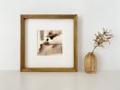 Abstract Neutral Art Print/Natural Ink/Organic Monochromatic | Prints by Melissa Mary Jenkins Art. Item composed of paper in contemporary or japandi style