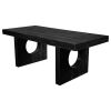 Banham Black Brutalist Oak Dining Table | Tables by NO AGE FURNITURE STUDIO. Item composed of oak wood