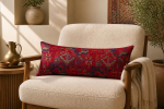 Authentic Turkish Kilim Lumbar Pillow Cover 14x36 Inches | Pillows by SewLaCo. Item made of cotton compatible with boho style