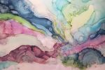 entropy | Mixed Media by Amanda M Moody | Industrious Raleigh Wells Fargo Capitol Center in Raleigh. Item composed of canvas & synthetic