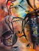 Mdundiko | Oil And Acrylic Painting in Paintings by Mwenye painter. Item composed of canvas and synthetic