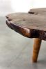 Black Walnut Burl Live Edge Coffee Table | Sleek Rustic | Maple Tapered Legs | | Tables by SAW Live Edge. Item made of walnut