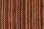 Vintage Gabbeh Persian Tribal Rug in Vibrant Chevron Pattern | Area Rug in Rugs by Rug and Kilim