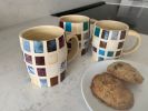 Quilted Mug | Drinkware by Falkin Pottery. Item composed of ceramic in contemporary or coastal style