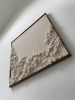 Woven Wall Art Frame (Beach Cliff 008) | Tapestry in Wall Hangings by Elle Collins. Item made of oak wood with cotton works with minimalism & contemporary style