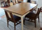 Walnut Dining Table & Four Chairs | Tables by CraftsmansLife: Donald DiMauro Woodwork & Design. Item composed of walnut