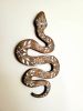 Serpent, Wood snake art | Wall Sculpture in Wall Hangings by Studio Wildflower | Utah in Salt Lake City. Item composed of oak wood in boho or eclectic & maximalism style