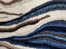 Fiber Wall Tapestry for Coastal Home 'Organic Lines' | Wall Hangings by Tissage Sauvage. Item made of wood & cotton compatible with country & farmhouse and coastal style