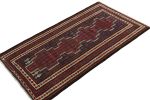 1950s Vintage Kilim rug in Red, Blue a,d Beige-Brown | Area Rug in Rugs by Rug and Kilim