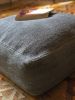 Vintage Hemp Floor Pouf | Pillows by HOME. Item composed of cotton