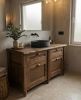 Anatolia Rustic Solid Wood Bathroom Vanity | Countertop in Furniture by ATELIER 10. Item composed of wood compatible with rustic style