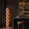 Prastambh Sculptural Clay Floor Lamp | Lamps by Naaya Studio. Item composed of wood and stoneware in minimalism or contemporary style