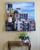 "Stories of Buildings" | Oil And Acrylic Painting in Paintings by Heather Kocsis | Ferguson DiMeo Law in St. Thomas. Item made of wood with synthetic works with contemporary & industrial style