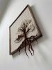 Woven wall art frame (Blossom Tree 004) | Tapestry in Wall Hangings by Elle Collins. Item made of oak wood with cotton works with minimalism & mid century modern style