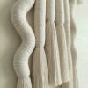 Minimalist Macrame , Neutral Boho Wall Decor, | Wall Sculpture in Wall Hangings by Sarmal Design. Item made of cotton with metal works with boho & minimalism style