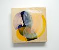 Out of the Blue 04 | Oil And Acrylic Painting in Paintings by Claire Desjardins. Item made of wood