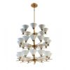 SJ2091 CLEO CHANDELIER | Chandeliers by alanmizrahilighting | New York in New York. Item made of brass