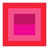 Geometric Color Study set of 4 (Reds and Violet) | Prints by Daylight Dreams Editions. Item made of paper compatible with minimalism and contemporary style