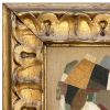 Contemporary Neutral Abstract Oil Painting in Vintage Frame | Oil And Acrylic Painting in Paintings by Suzanne Nicoll Studio. Item made of wood works with contemporary style