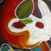 Baby Bloom | Oil And Acrylic Painting in Paintings by Nathalie D Gribinski. Item composed of canvas in mid century modern or contemporary style