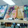 Floral Paintings | Oil And Acrylic Painting in Paintings by Colleen Sandland Beatnik | Artisans On Second LLC in Hamilton. Item composed of canvas