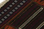 Vintage Afghan Kilim Rug with Polychromatic Stripes | Area Rug in Rugs by Rug and Kilim. Item made of wool