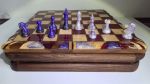 The Guardian Angel Chess/Checkers Set | Mixed Media by Lotz Creations. Item compatible with art deco style