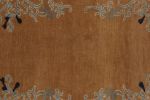 Rug & Kilim’s Chinese Art Deco Rug, Brown with Greek Key | Area Rug in Rugs by Rug and Kilim