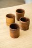 Handcarved Wooden Coffee Cup | Drinkware by Creating Comfort Lab. Item made of walnut