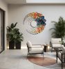 Oversized Multicolor Acrylic Metal Wall Art | Wall Sculpture in Wall Hangings by Sarmal Design. Item made of steel works with mid century modern & contemporary style
